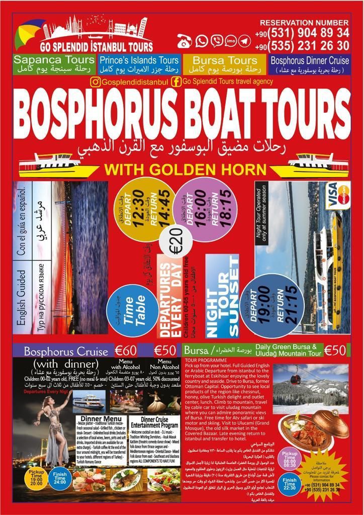 Istanbul Bosphorus Boat Tour Agency Poster